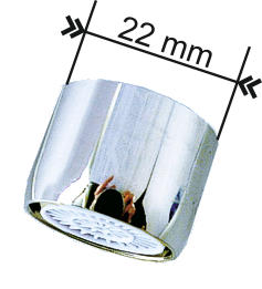 L'économiseur mâle pour robinet ECO6F mesure 22mm de diamètre.